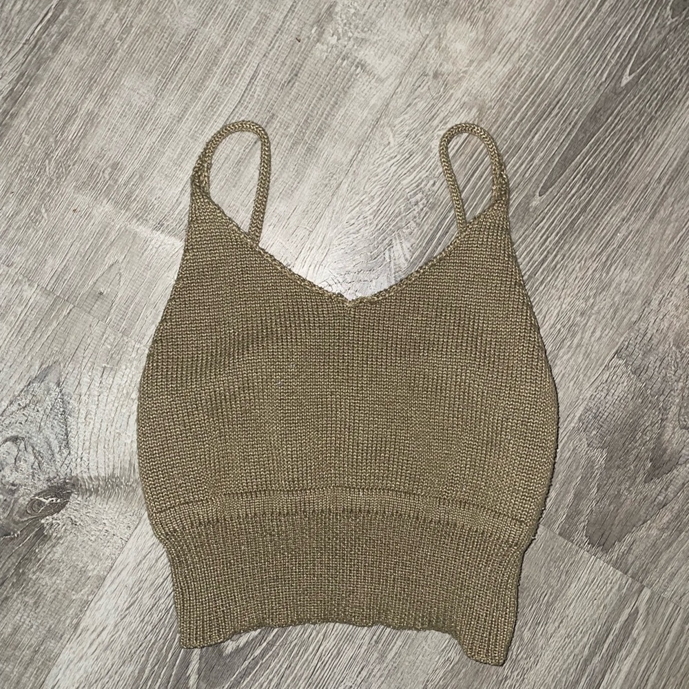 Small Green Bereal crop top